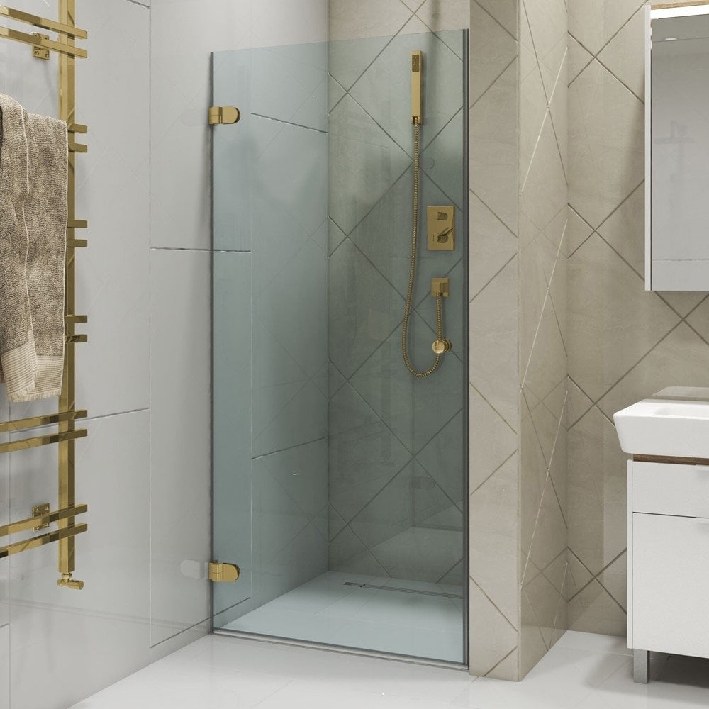 Изображение товара Дверь в душевую нишу GuteWetter gwmplxd001-6-07 90x190 см золотой профиль