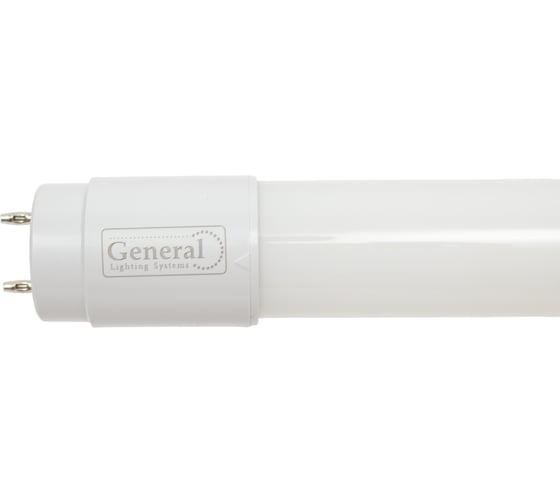 Изображение товара Светодиодная лампа General Lighting Systems Стандарт GLT8F-1200-18-6500-M, 18Вт, 1680Лм, 170-260В, цоколь G13, колба Т8 (трубка), 1200х28мм, 6500К - холодный белый свет 635400