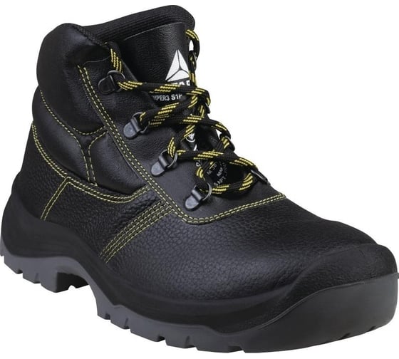 Изображение товара Ботинки кожаные с металлическим подноском Delta Plus JUMPER3 S1P SRC, черные, р.44 JUMP3SPNO44