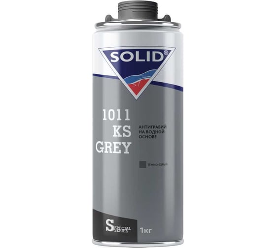 Изображение товара Антигравийное покрытие на водной основе Solid 1011 KS 1 л, цвет: темно-серый 3112.1012