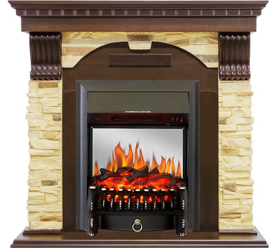 Изображение товара Каминокомплект Royal Flame Dublin арочный сланец (темный дуб) портал и очаг fobos fxm black 64948630