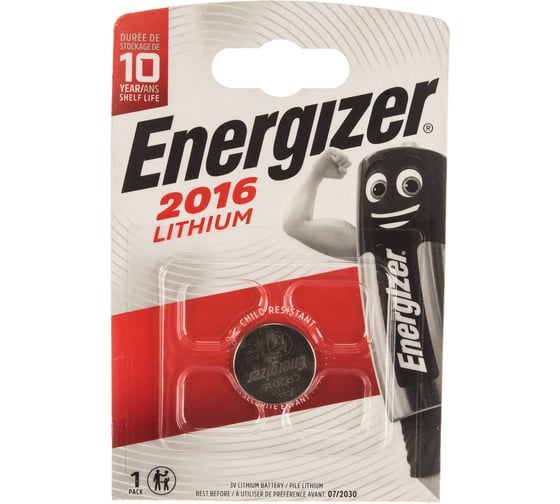 Изображение товара Батарейки Energizer Lithium CR2016 1 шт/бл 7638900083002