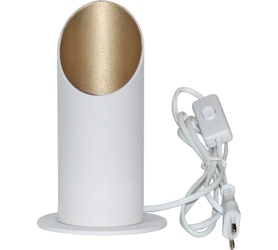 Изображение товара Светильник настольный ЭЛЕТЕХ Соната 150 ННБ 63-60-009 бел.зол./шнур бел. ИМ 1005405284