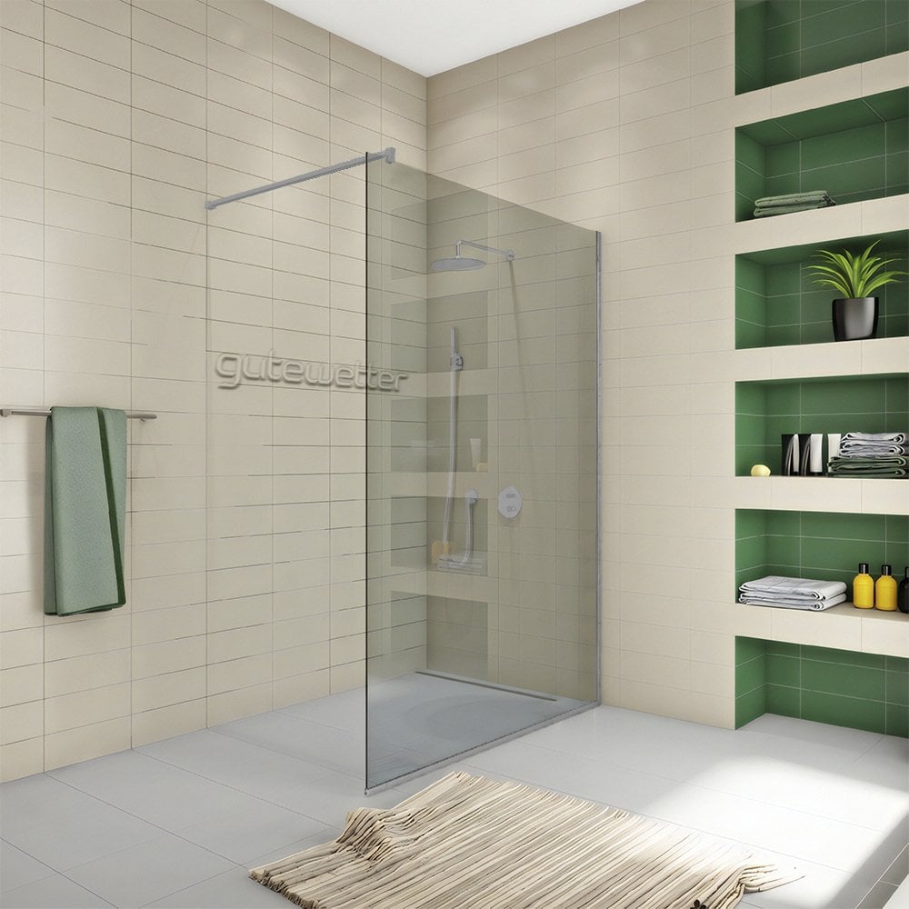 Изображение товара Душевая перегородка GuteWetter gwmpwa8stb 62x198 см хром матовая стекло 8 мм
