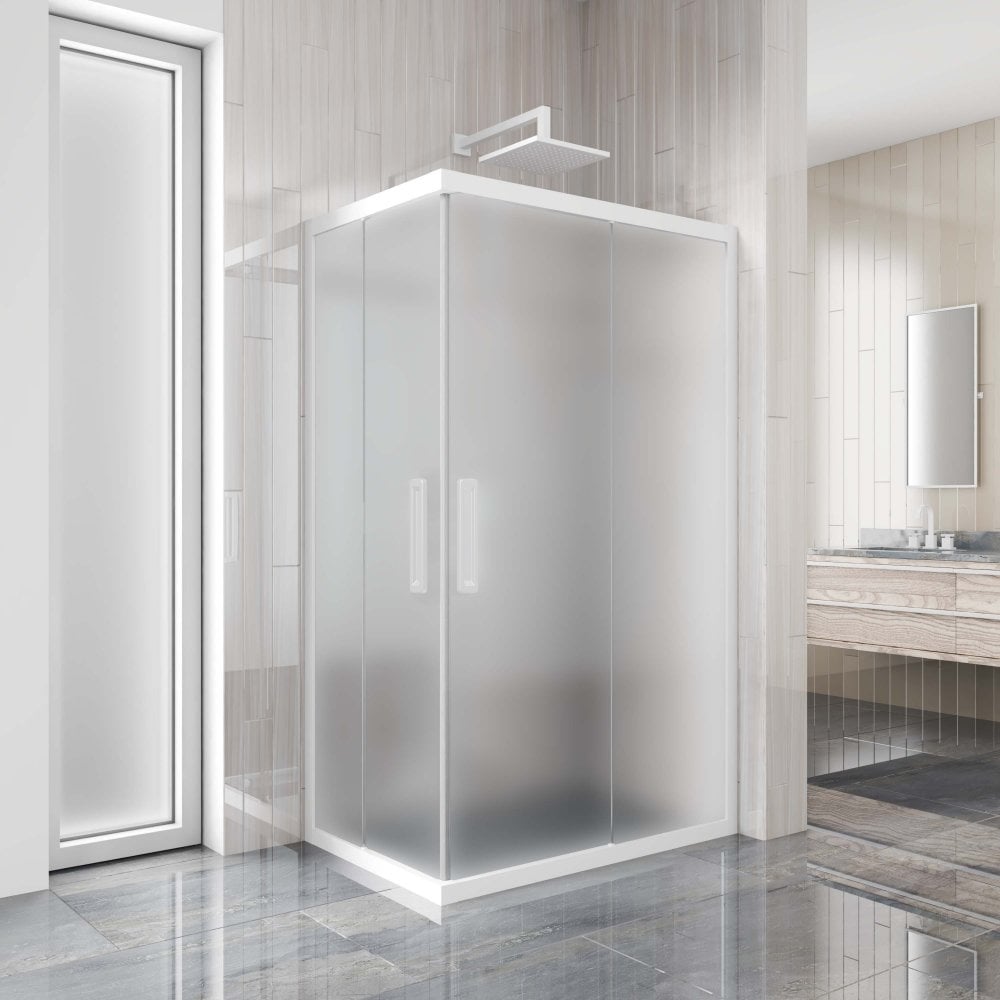 Изображение товара Душевой уголок GuteWetter 120x85x200 см, матовое стекло, алюминий