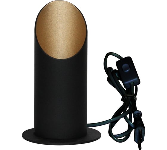 Изображение товара Светильник настольный ЭЛЕТЕХ Соната 150 ННБ 63-60-009 черн.зол./шнур черн.ИМ 1005405283