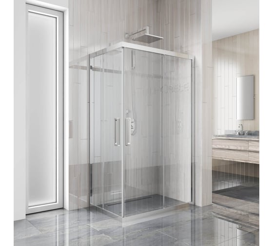 Изображение товара Душевой уголок GuteWetter gwmpkb019rc 90x85x200 см, профиль хром блестящий, стекло бесцветное закаленное 6 мм 4698032703851