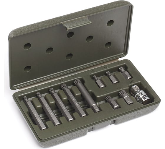 Изображение товара Набор вставок Дело Техники 3/8" SPLINE, длина 30 мм и 75 мм, 11 предметов 626791