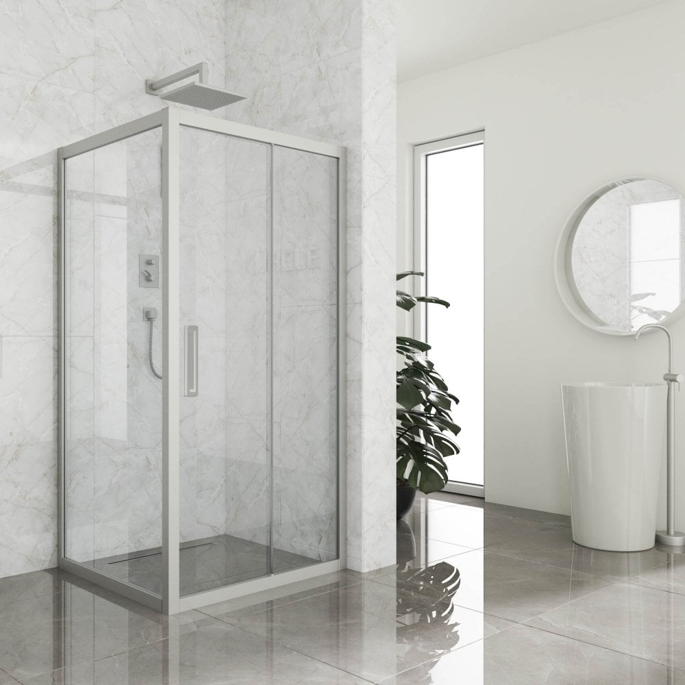 Изображение товара Душевой уголок GuteWetter gwmpkb019s 110x110x200 см, профиль хром матовый, стекло бесцветное закаленное 6 мм 4698031236053