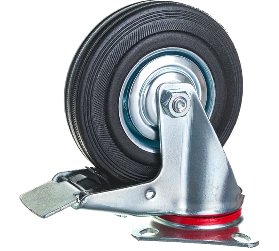 Изображение товара Колесо промышленное поворотное с тормозом SCB55 125 мм MFK-TORG 4003125