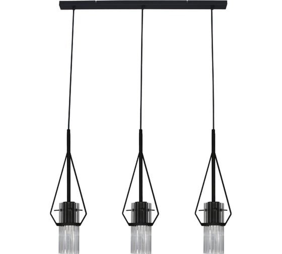 Изображение товара Светильник подвесной ЭЛЕТЕХ Вираж 231 черн. (Плафон 0016) НСБ 01-3x60-175 Е27 [ИМ]1005405278