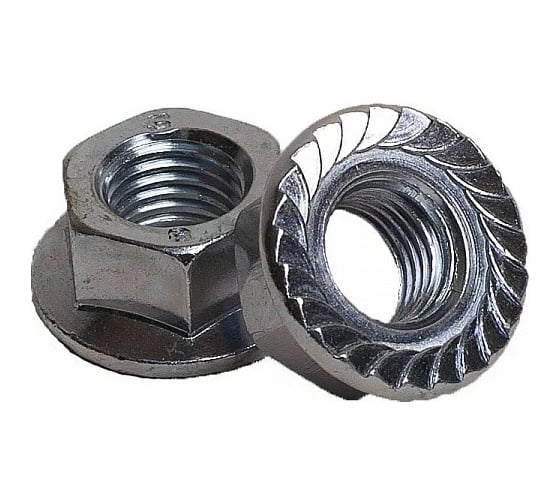 Изображение товара Гайка Госкреп DIN 6923, M12, 50 шт., пакет КР.050303 6-0037530