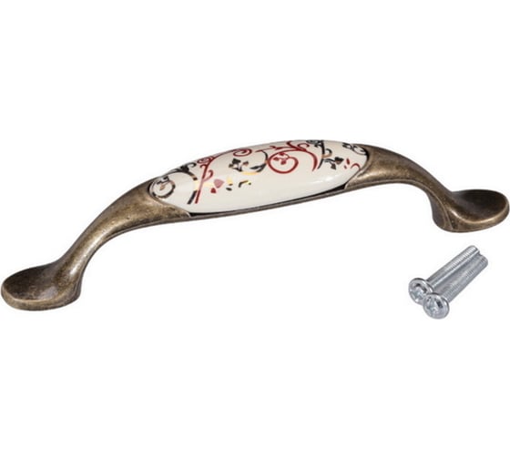 Изображение товара Ручка-скоба Brante FF Н0032430 96мм коричневый орнамент 606524