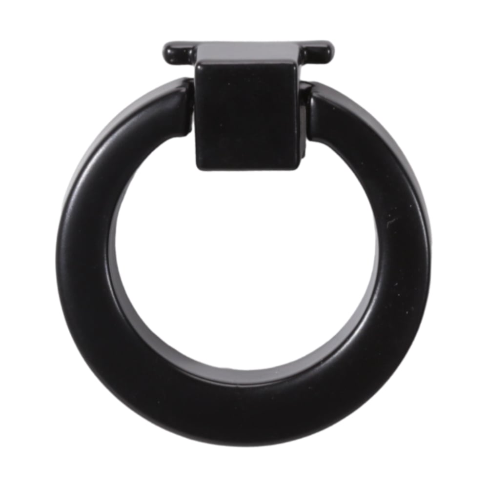 Изображение товара Ручка-кнопка Brante RK.1312.39.BK черная современная мебельная ручка