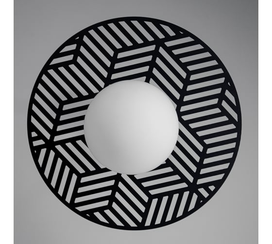 Изображение товара Светильник настенный ЭЛЕТЕХ Марго 512 черн. (Плафон 8729) НББ 01-40-183 Е14 [ИМ]1005405300