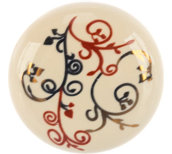 Изображение товара Ручка-кнопка Brante FF Н0033430 коричневый орнамент 606525