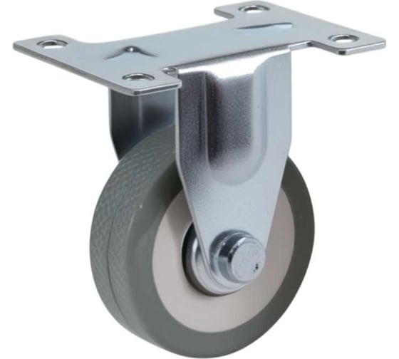 Изображение товара Неповоротное колесо Brante 50 мм серая резина 33050F FMT50 104400