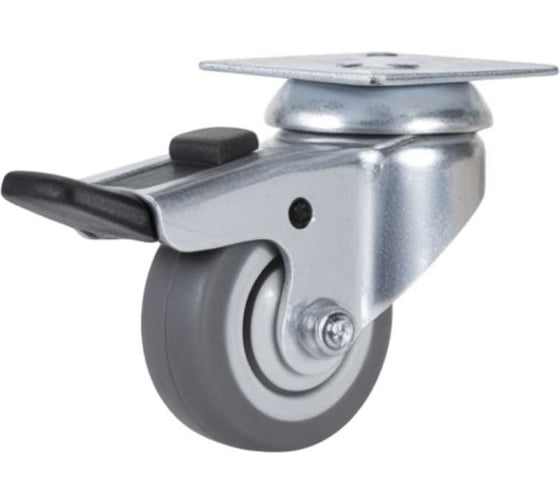 Изображение товара Поворотное колесо Brante 50 мм на площадке с тормозом NF-0091 0129 10425