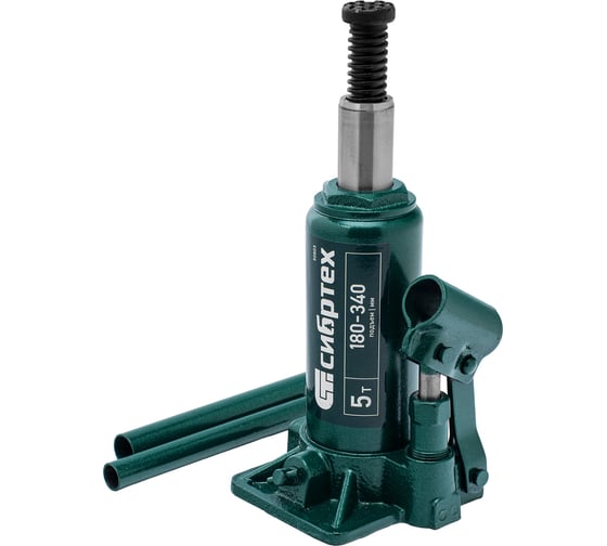 Изображение товара Домкрат гидравлический бутылочный СИБРТЕХ 5 т, 180-340 мм 50803