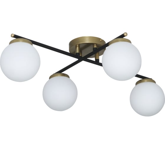 Изображение товара Светильник потолочный ЭЛЕТЕХ Злата 141 черн.зол. (Плафон 8728) НСБ 01-4x25-101 G9 [ИМ] 1005405280