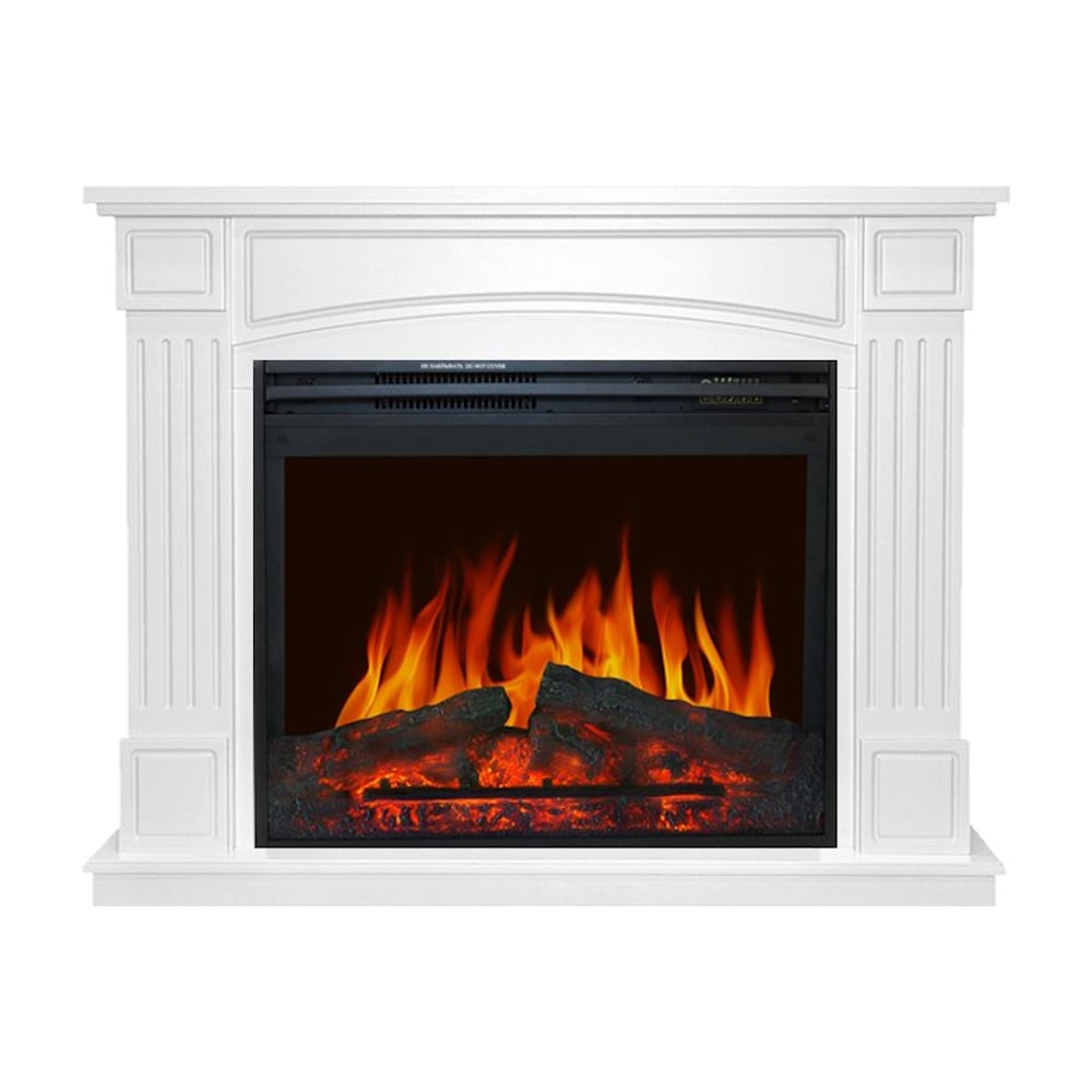 Изображение товара Каминокомплект Royal Flame Boston белый с эффектом живого огня и дистанционным управлением