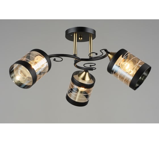 Изображение товара Потолочная люстра Мелодия Света SL1624-3 BK+CP 000066054