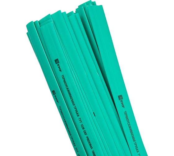 Изображение товара Термоусаживаемая трубка EKF ТУТ 10/5 зелёная рулон PROxima tut-10-j