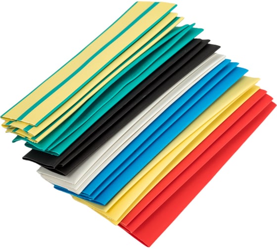 Изображение товара Термоусаживаемая трубка EKF ТУТ 20/10 набор: 7 цветов по 3 шт. 10уп PROxima tut-n-20