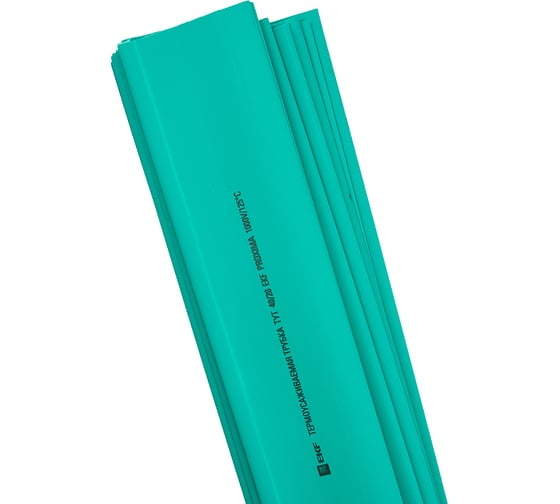 Изображение товара Термоусаживаемая трубка EKF ТУТ 20/10 зелёная рулон PROxima tut-20-j