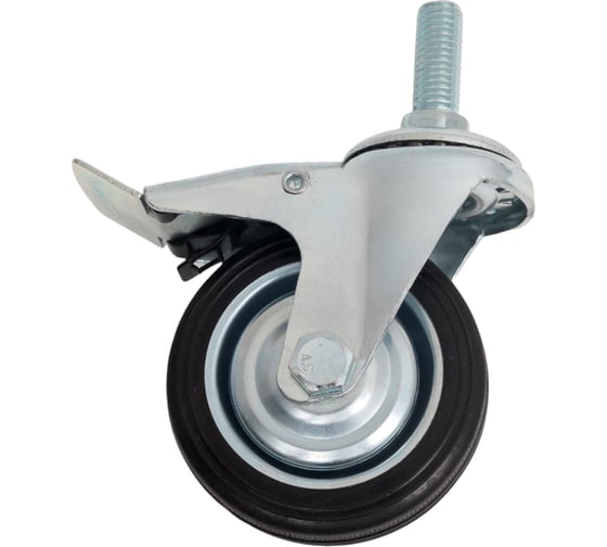 Изображение товара Колесо промышленное поворотное крепление болтом М12 с тормозом SCTB93 75 мм MFK-TORG 4009075 М12