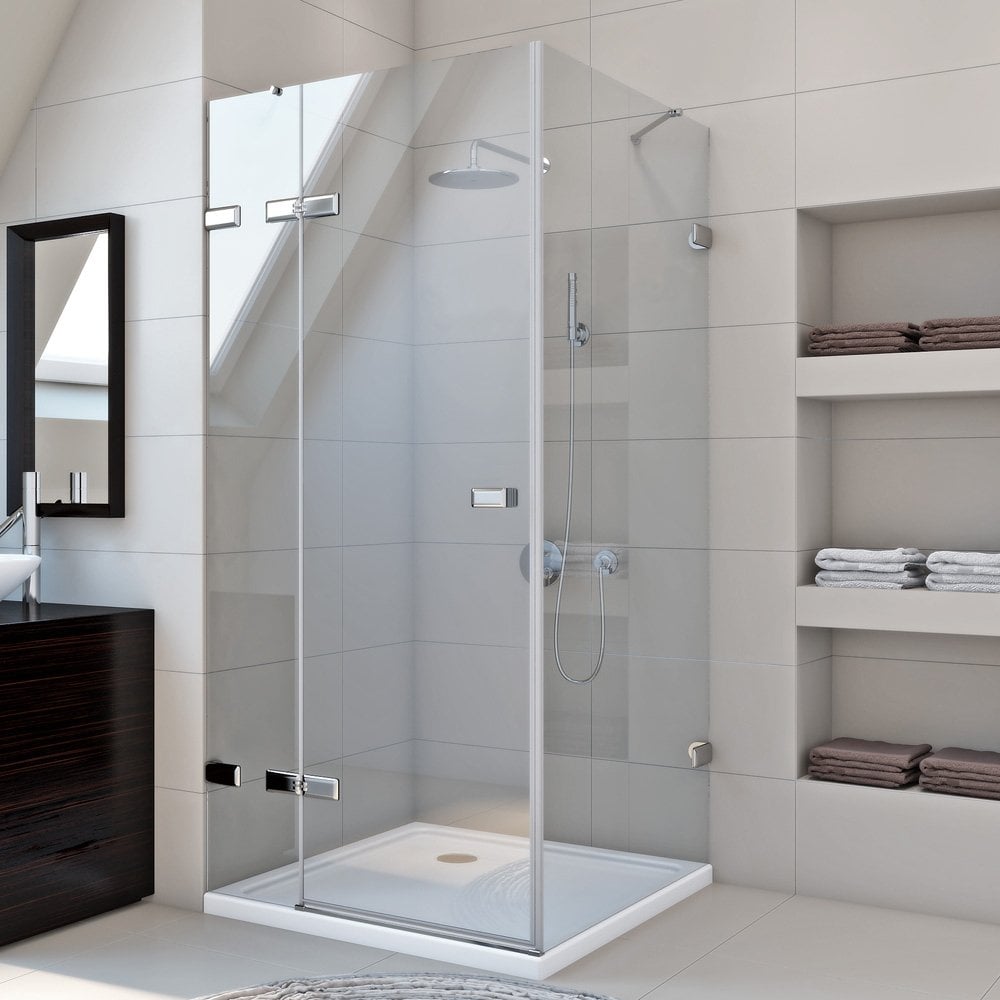 Душевой уголок GuteWetter gwmptrsq863-86 100x100x200 см, профиль хром блестящий, стекло бесцветное закаленное 8/6 мм 4698032931193