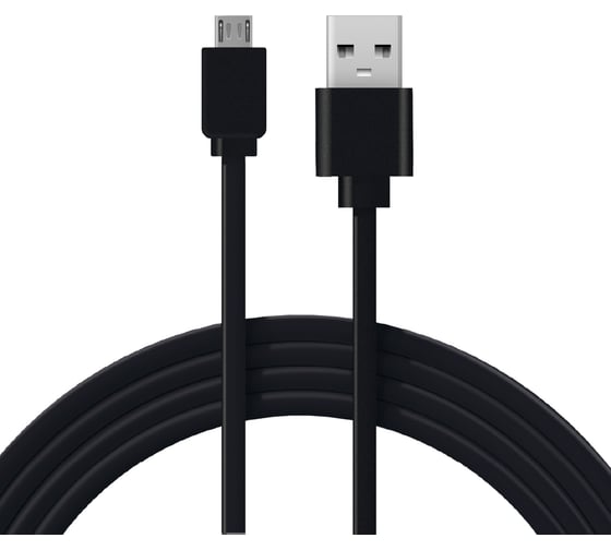 Изображение товара Универсальный кабель REXANT USB microUSB шнур плоский 1М черный 18-4270