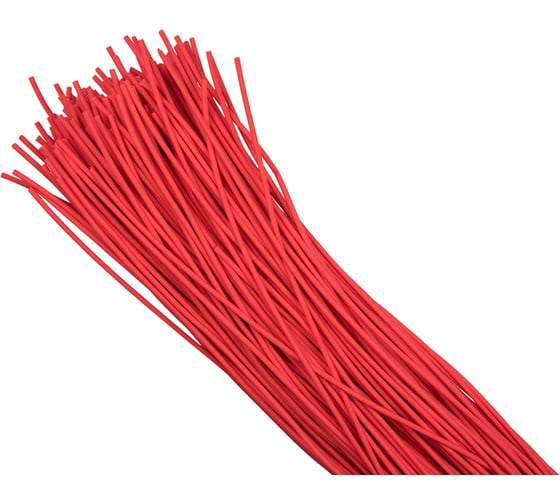 Изображение товара Термоусаживаемая трубка EKF ТУТ 8/4 PROxima красная в отрезках по 1м (50 шт.) SQtut-8-r-1m