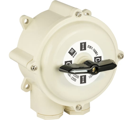 Изображение товара Пакетный выключатель EKF ПВ 3-40 PROxima, М1, IP56, пластик pv-3-40-4