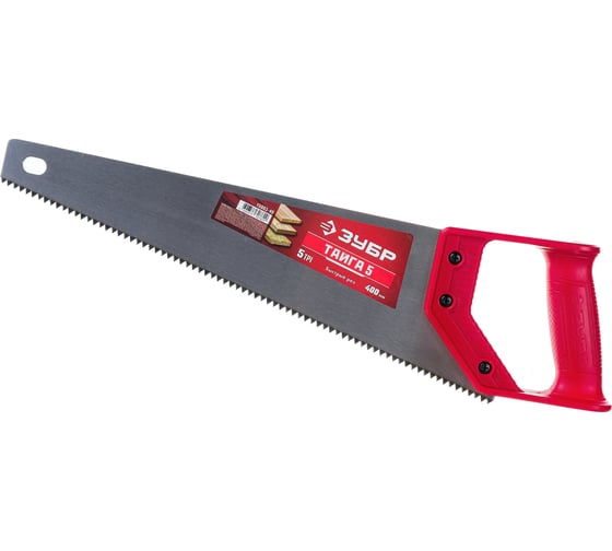 Изображение товара Ножовка для быстрого реза Зубр ТАЙГА-5 400 мм, 5 TPI, рез поперек волокон 15083-40