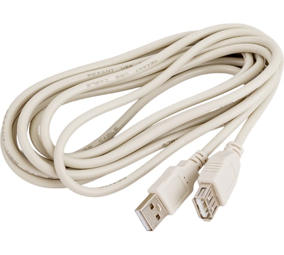 Изображение товара Шнур REXANT USB-А male - USB-A female 3M 18-1116