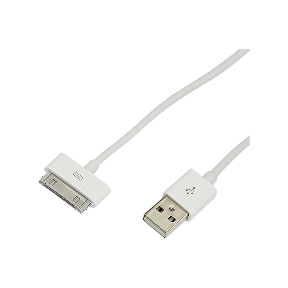 фото Кабель rexant usb для iphone 4/4s 30 pin шнур 1м белый 18-1123