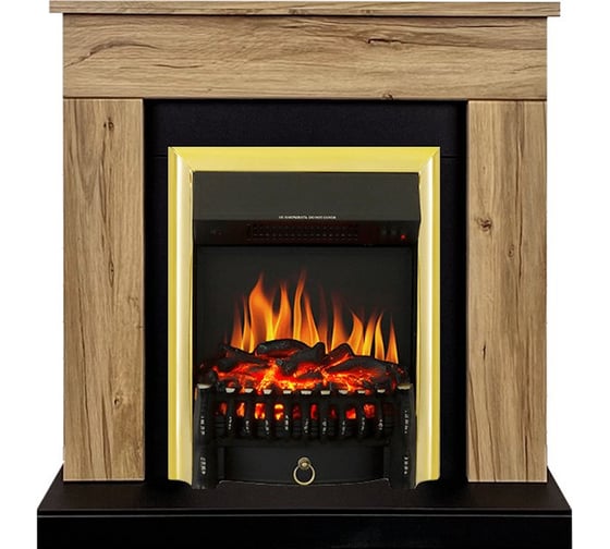 Изображение товара Каминокомплект Royal Flame Bergen std (дуб галифакс) разборный портал и очаг fobos fx brass 64952745
