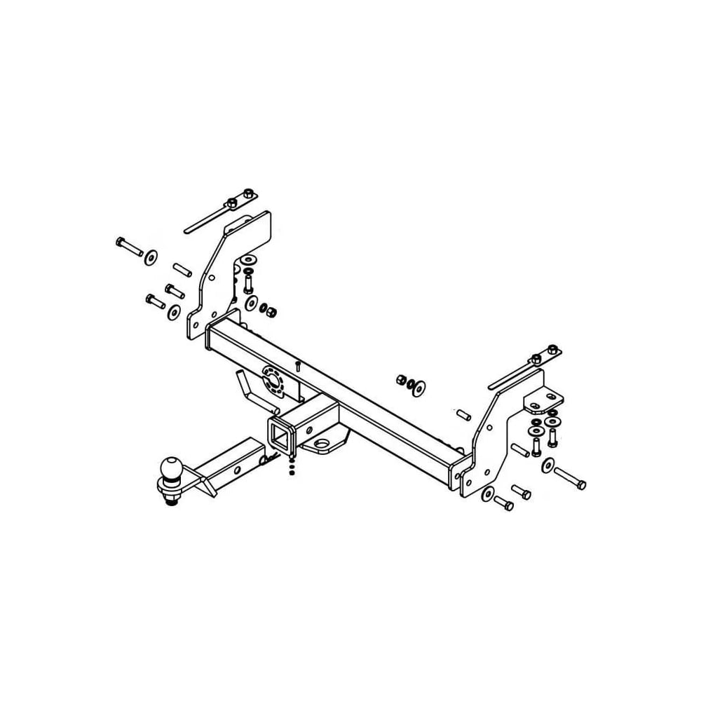 Изображение товара Фаркоп Бизон для Suzuki Jimny 2018 стандарт E FA 0350-E нагрузка 1800 кг