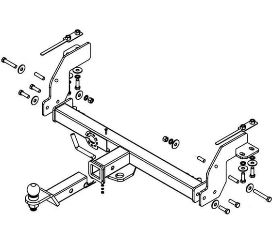 Изображение товара Фаркоп Бизон для Suzuki Jimny 2018- тип шара E FA 0350-E
