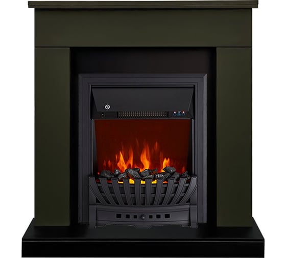 Изображение товара Каминокомплект Royal Flame Bergen std sft (темная олива) разборный портал и очаг aspen black 64952732