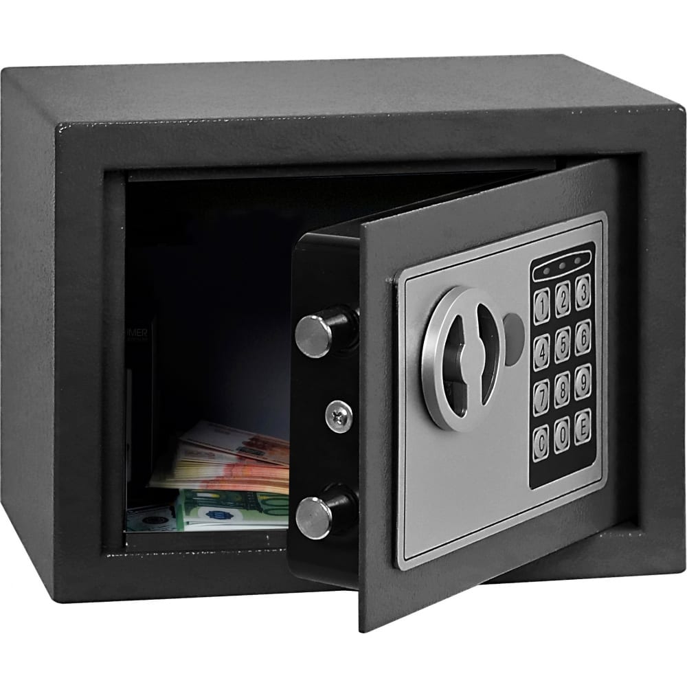 Мебельный сейф KlestO кошелек на магните отдел для купюр для карт для монет голубой