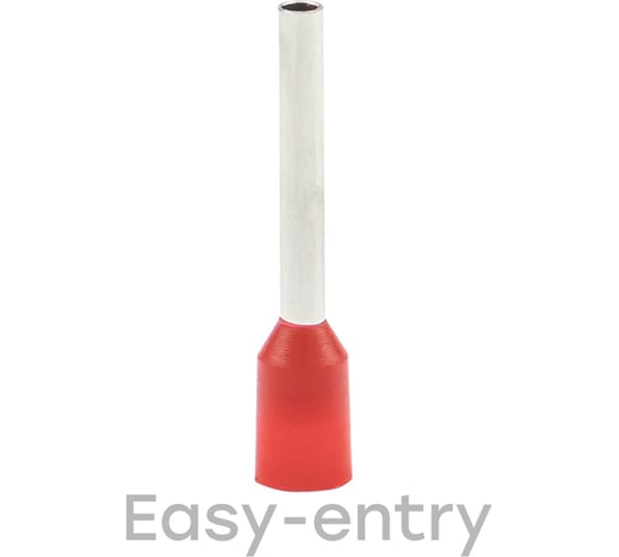 Изображение товара Наконечник EKF штыревой втулочный изолированный НШвИ 1,0-12 50 шт. PROxima nhvi-1.0-12