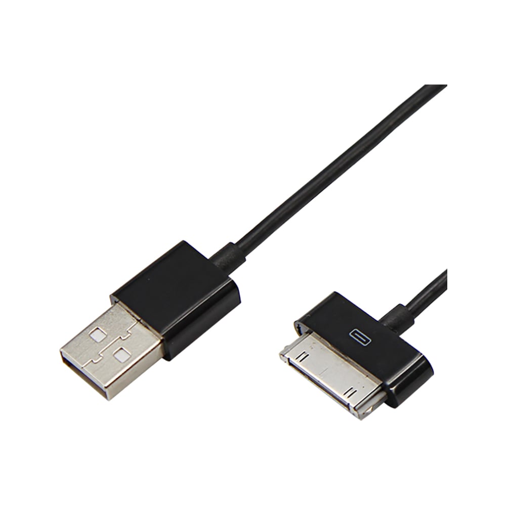 фото Кабель rexant usb для iphone 4/4s 30 pin шнур 1м черный 18-1124