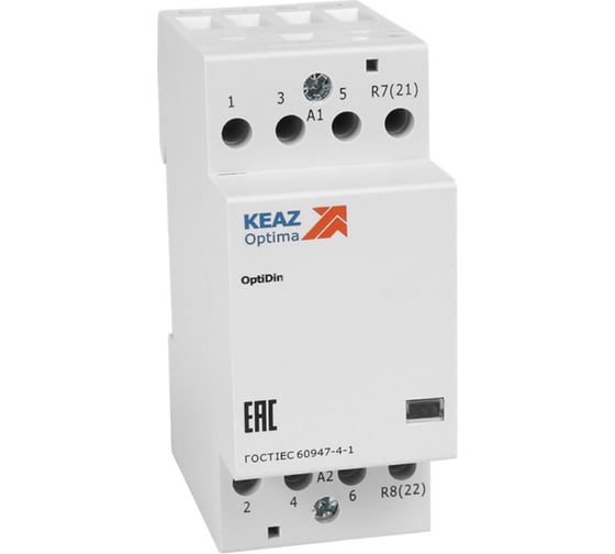 Изображение товара Контактор модульный КЭАЗ OptiDin MK-100-2540-230AC 321147