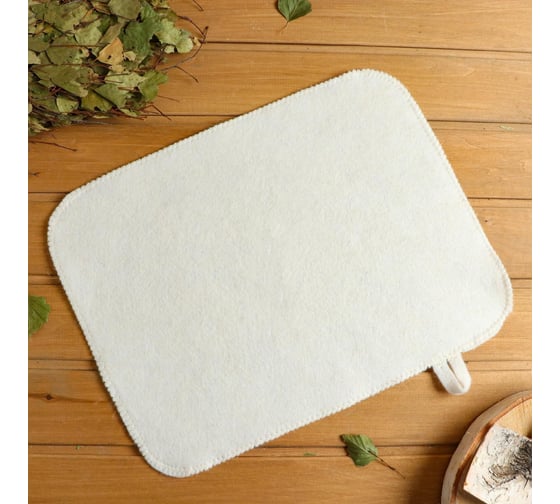 Изображение товара Коврик для бани и сауны СИМАЛЕНД белый 5312214