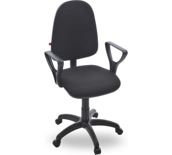 Изображение товара Кресло офисное Фабрикант Ткань, Мебельная, ТК-1 черный, г/п 140, ПВМ, PL 600, гольф, ролик Престиж кресло 4610018461425