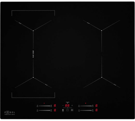 Изображение товара Варочная панель индукционная ZUGEL ZIH618B