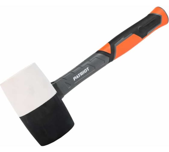 Изображение товара Черно-белая киянка PATRIOT RMF-680BW с фибергласовой рукояткой, 680г 350001116