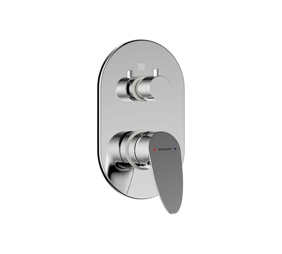 Изображение товара Смеситель Bravat Drop встраиваемый в стену, три функции P69190C-RUS 00-00023176